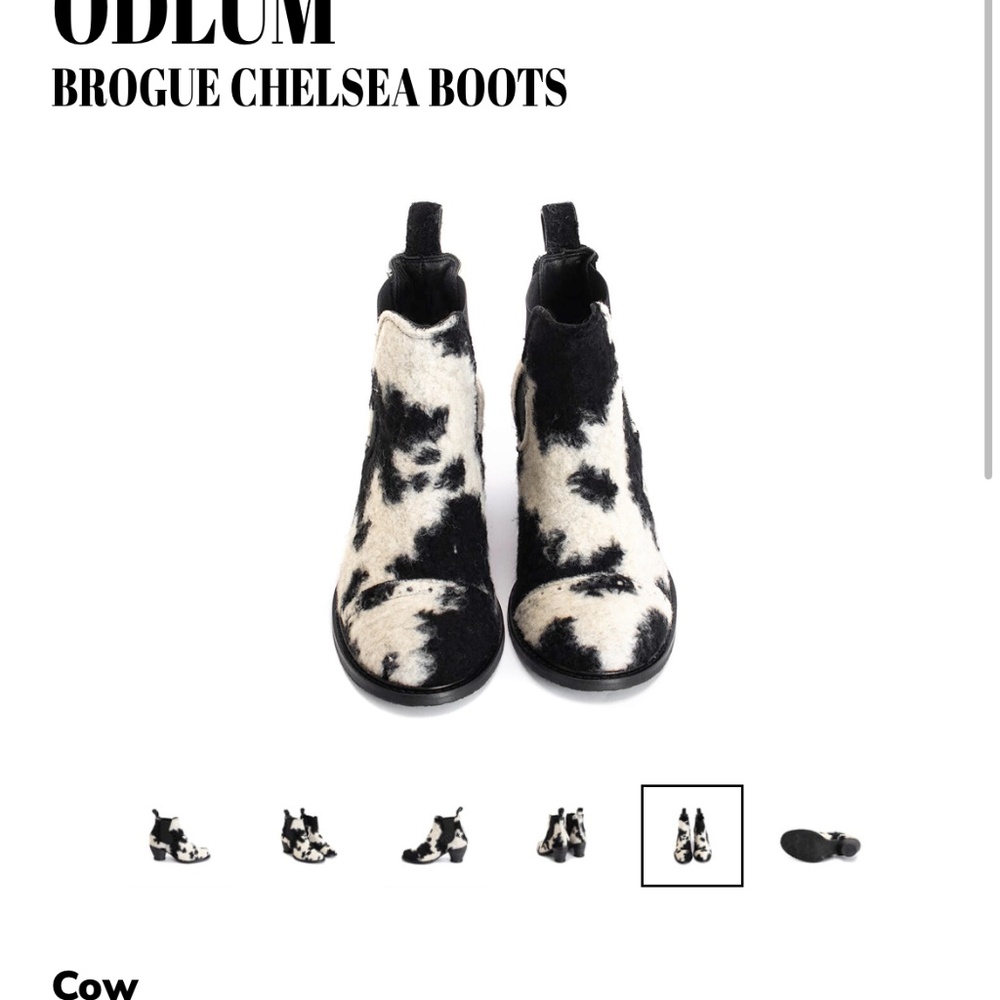 John Fluevog x Anna Sui Odlum Brogue Chelsea Boot - Picture 3 of 13